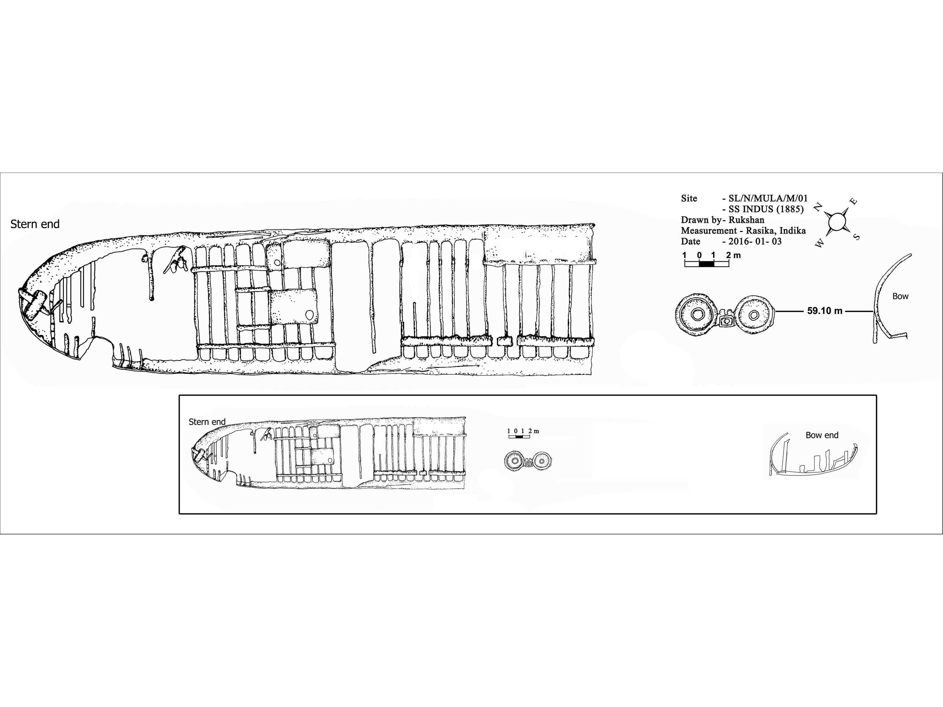 Site Plan of the SS Indus